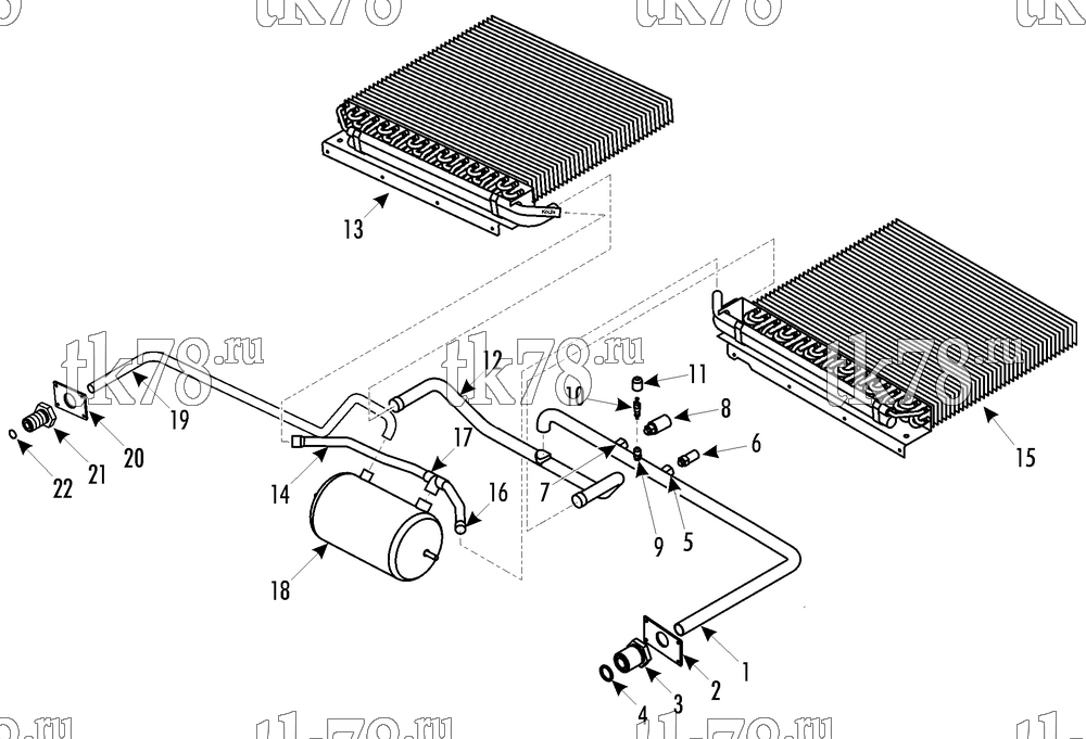 Каталог запчастей для Thermo King  REFRIGERATION - CONDENSER