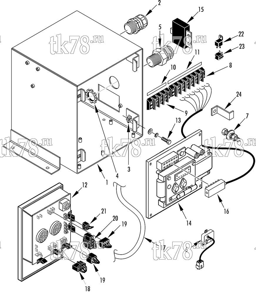 Каталог запчастей для Thermo King SGCM 2000 Tier 2 Engine CONTROL BOX (SGCM & SGSM 2000)
