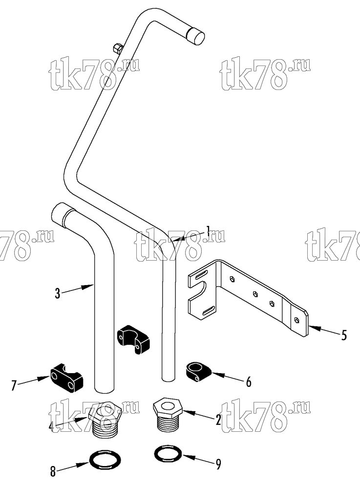 Каталог запчастей для Thermo King T13-M25 & M25A SUCTION & DISCHARGE TUBES