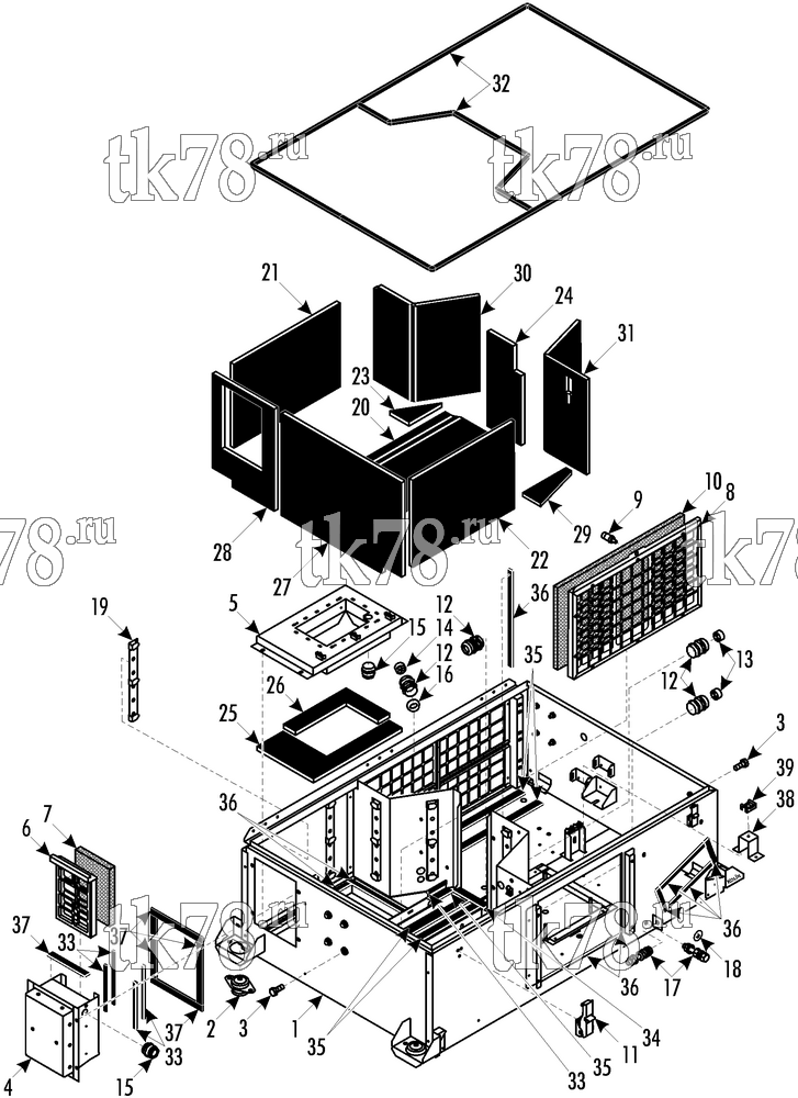 Каталог запчастей для Thermo King  FRAME COMPONENTS