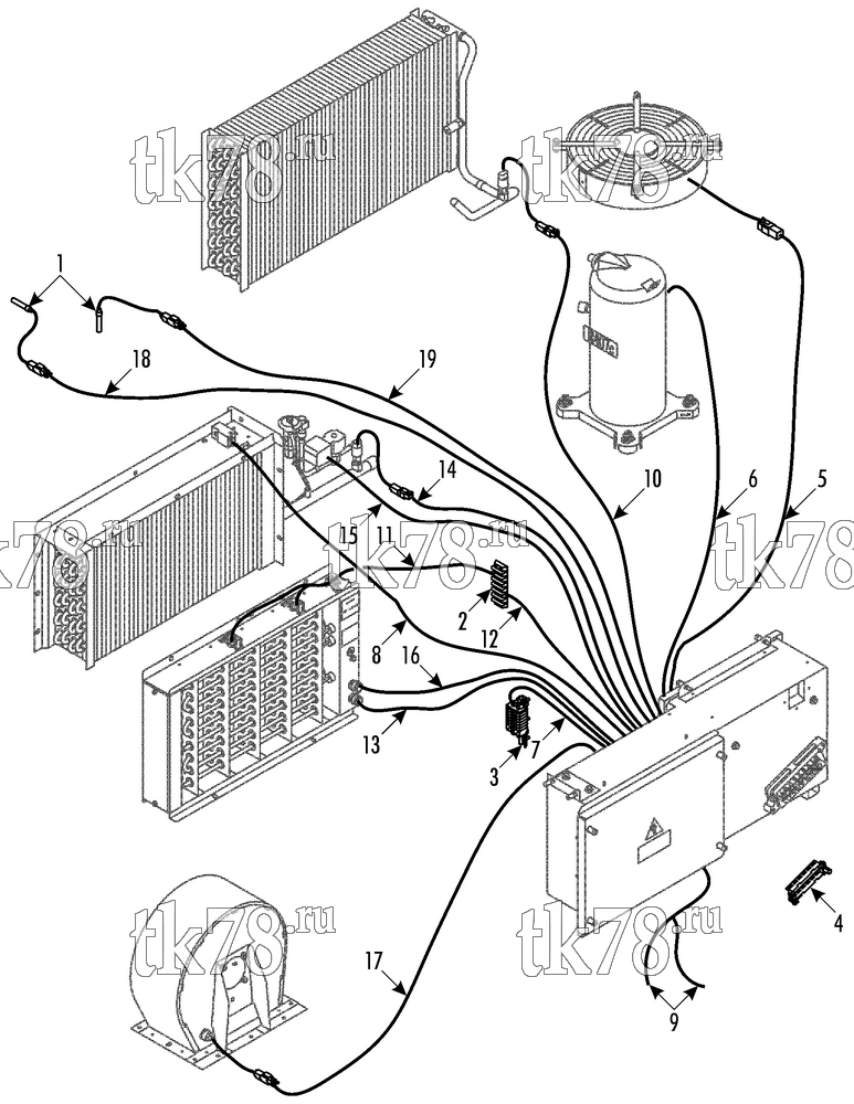 Каталог запчастей для Thermo King  ELECTRICAL COMPONENTS