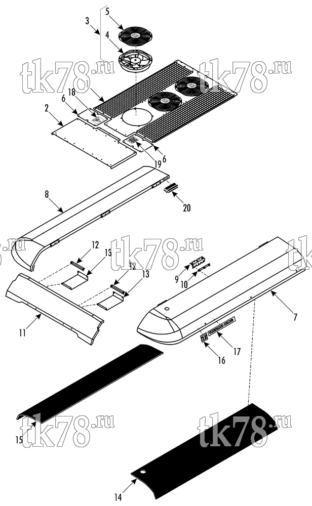 Каталог запчастей для Thermo King ATHENIA AP-X COVER ASSY (MASTER UNIT)
