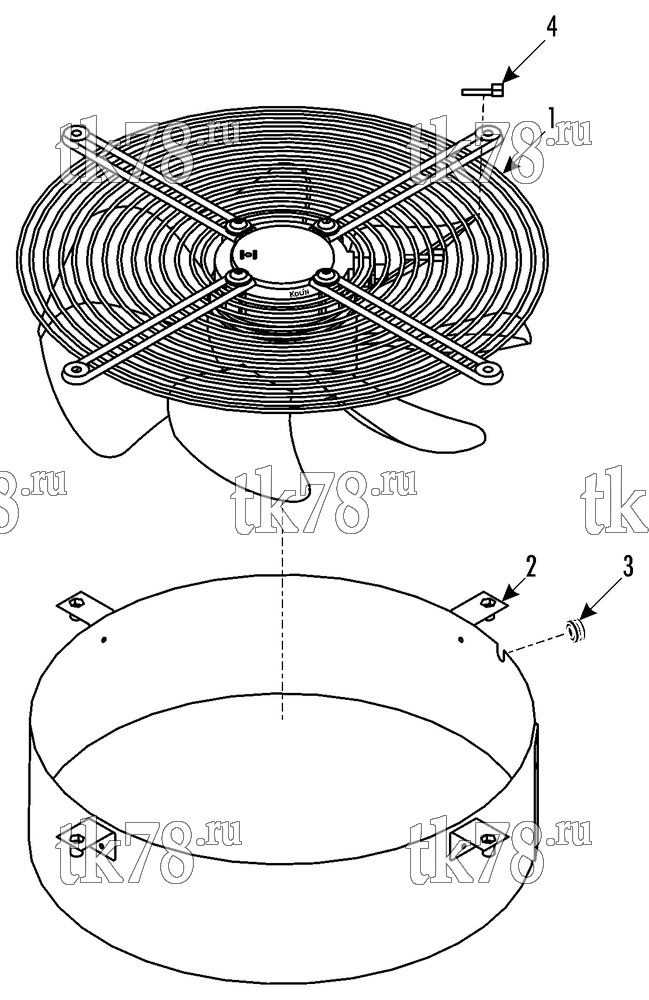 Каталог запчастей для Thermo King RAC 5.5 CAG FAN