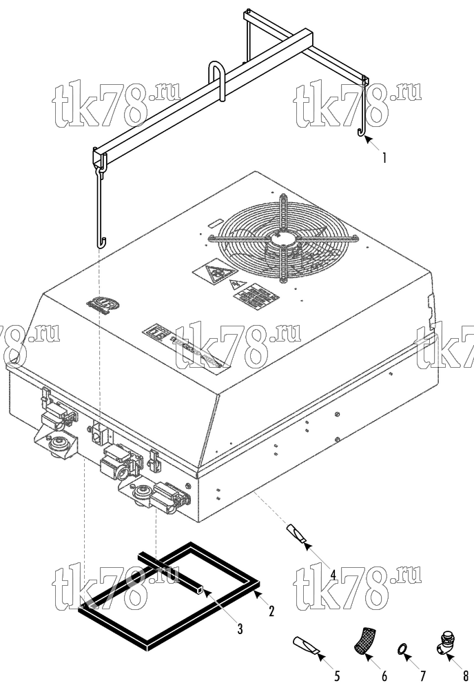 Каталог запчастей для Thermo King RAC 5.5 CAG UNIT MOUNTING