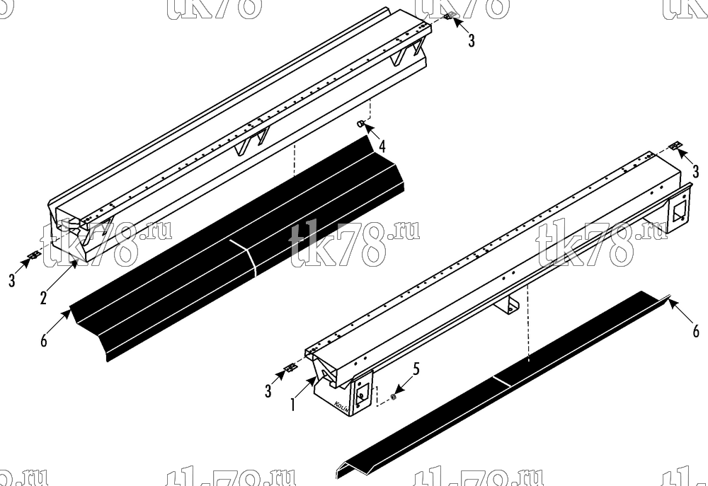 Каталог запчастей для Thermo King ATHENIA S805 N/W 1000, 1004 AIR INTAKE - WIDE w/o FA DAMPER (007036) - before 3/2007