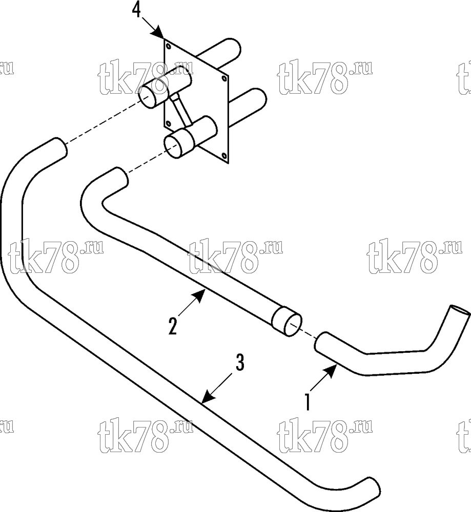 Каталог запчастей для Thermo King CITI-RT N R407c HEATING TUBE