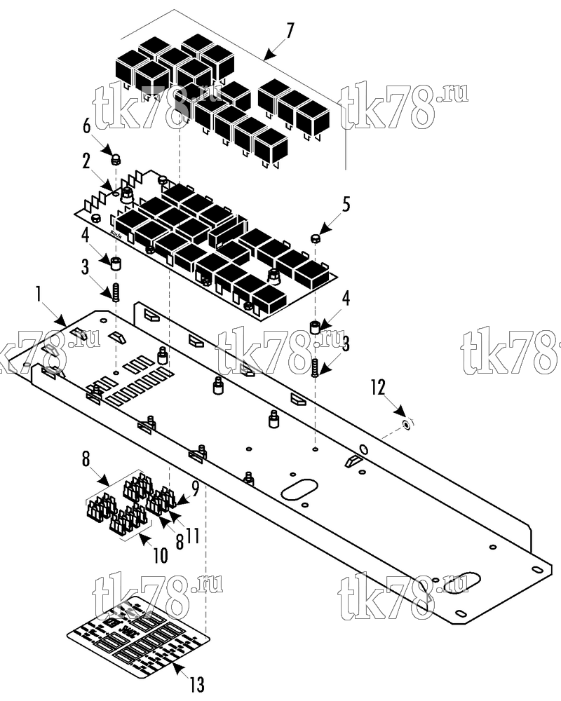 Каталог запчастей для Thermo King CITI-RT 1000 CONTROL PANEL (006545, 006547)