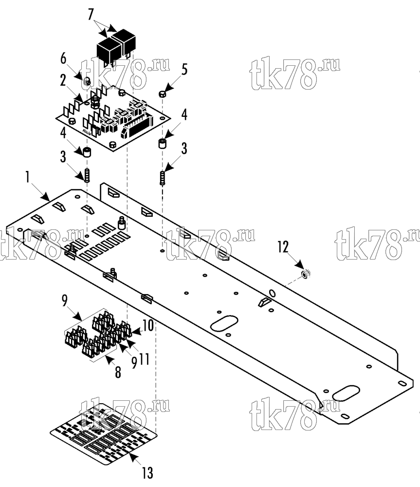 Каталог запчастей для Thermo King CITI-RT N R407c CONTROL PANEL (ClimaAIRE II, 006812)