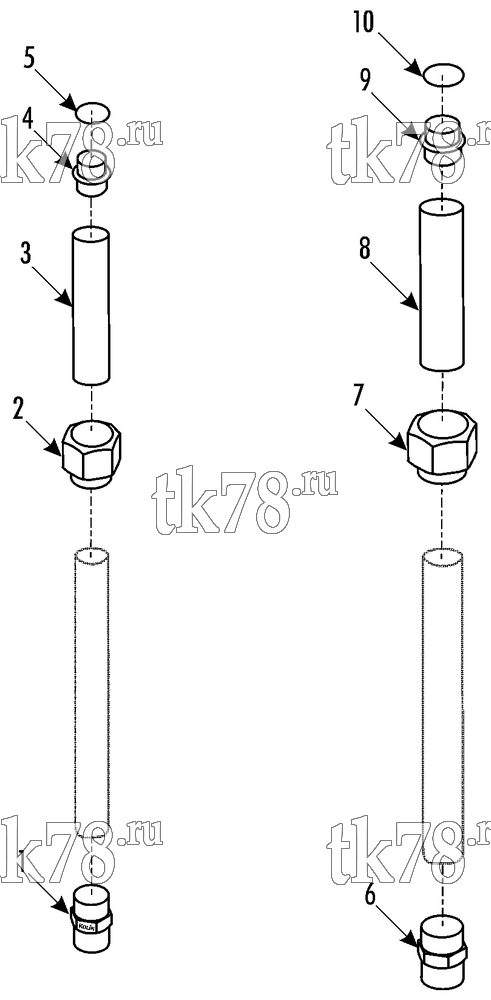 Каталог запчастей для Thermo King ATHENIA S700 Split ADAPTERS KIT (720090)