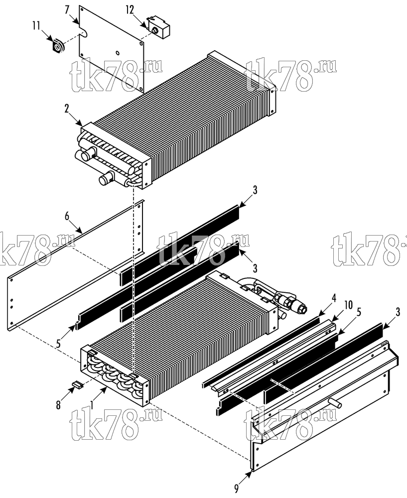 Каталог запчастей для Thermo King MFB I-Horizontal COOL/HEAT MODULE - R407C (006640, 006641)