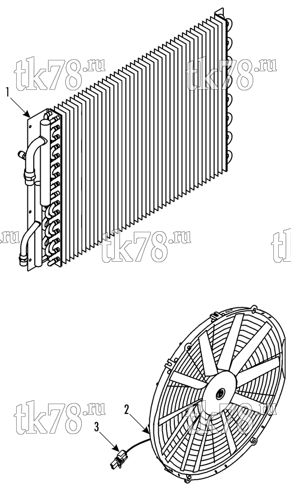 Каталог запчастей для Thermo King MFB P-Horizontal CONDENSER KIT (700472, 700501)