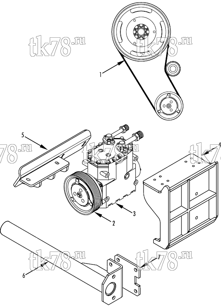 Каталог запчастей для Thermo King  DRIVE KIT (Mercedes Actros, 12140820)