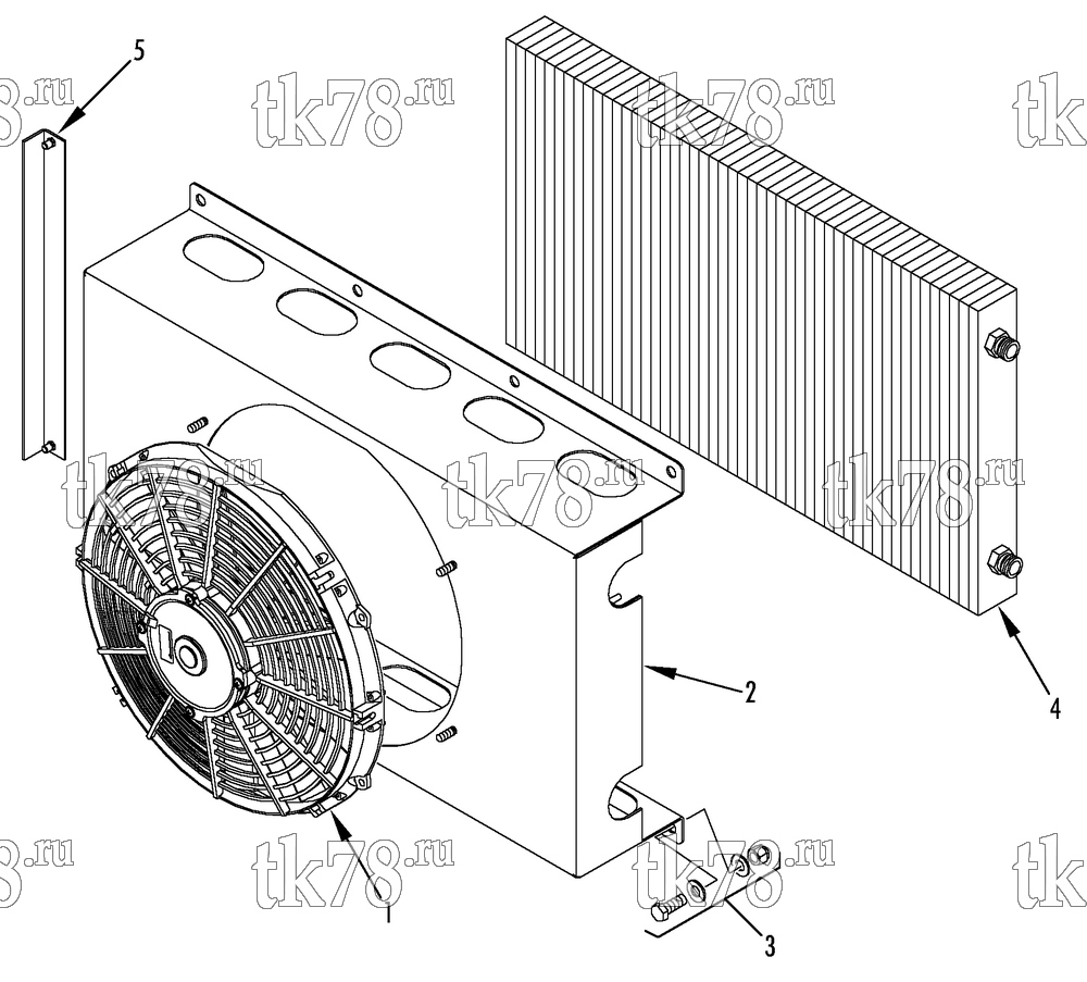 Каталог запчастей для Thermo King TriPac Tier 2 Engine Pre-TK Version CONDENSER GROUP