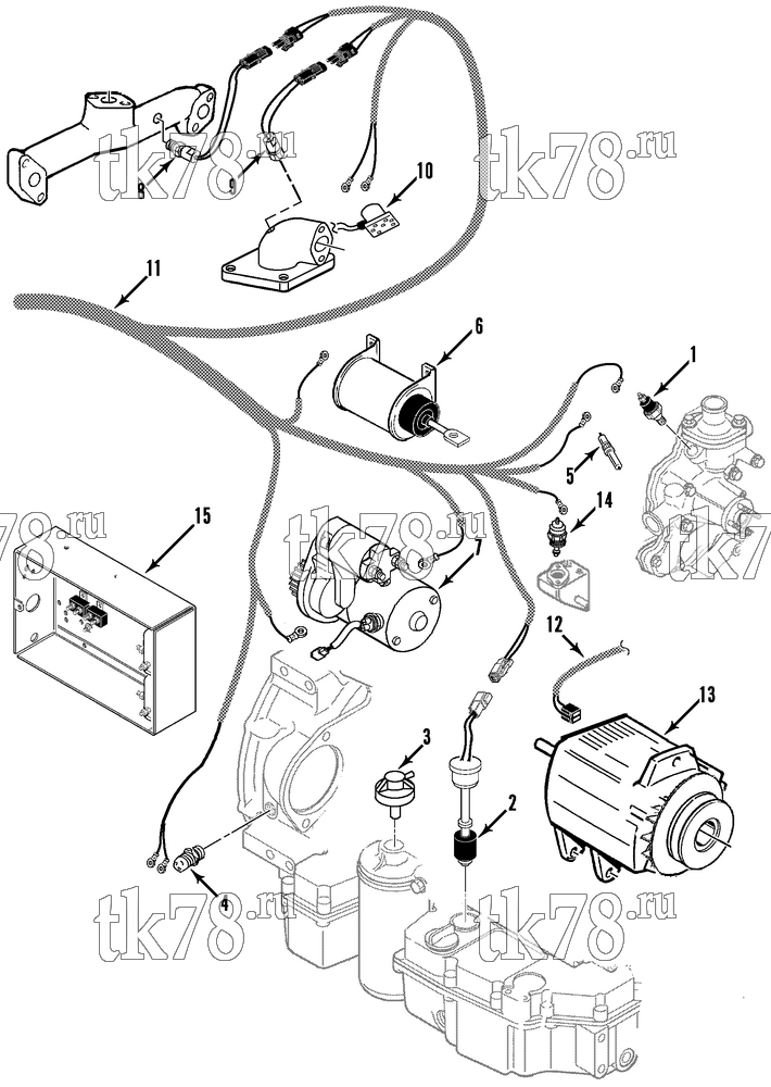 Каталог запчастей для Thermo King  ELECTRICAL COMPONENTS
