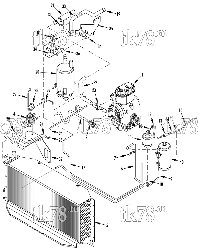 Каталог запчастей для Thermo King  REFRIGERATION - CONDENSER