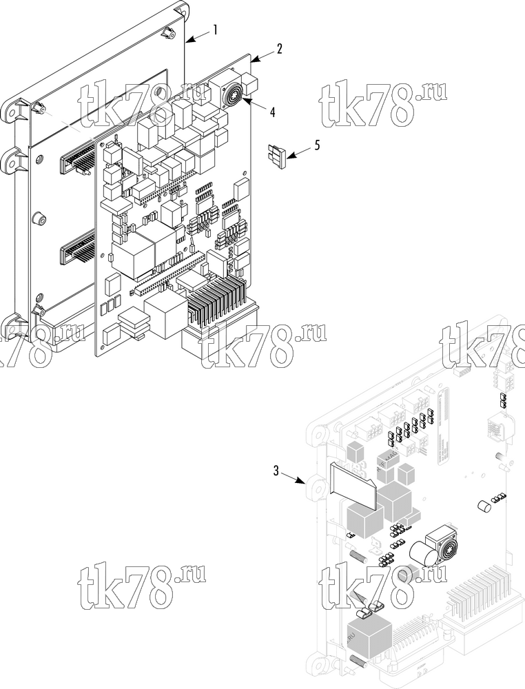 Каталог запчастей для Thermo King SPECTRUM SB 30 & 50 SR-2 CONTROLLER INTERFACE ASSEMBLY