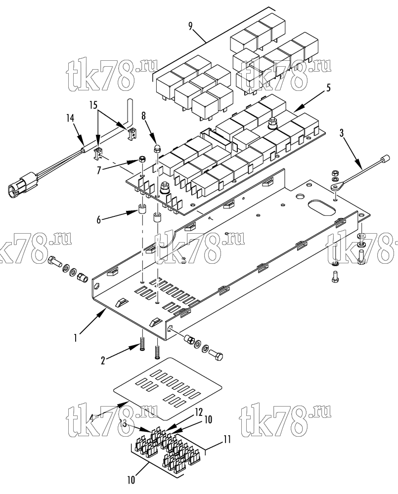 Каталог запчастей для Thermo King KRS CONTROL PANEL (007234, 007235, 007237 & 007238)