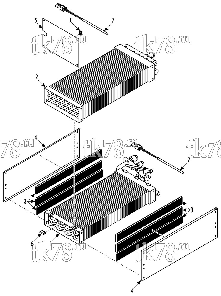 Каталог запчастей для Thermo King  COOL/HEAT MODULE - R407C (007196)