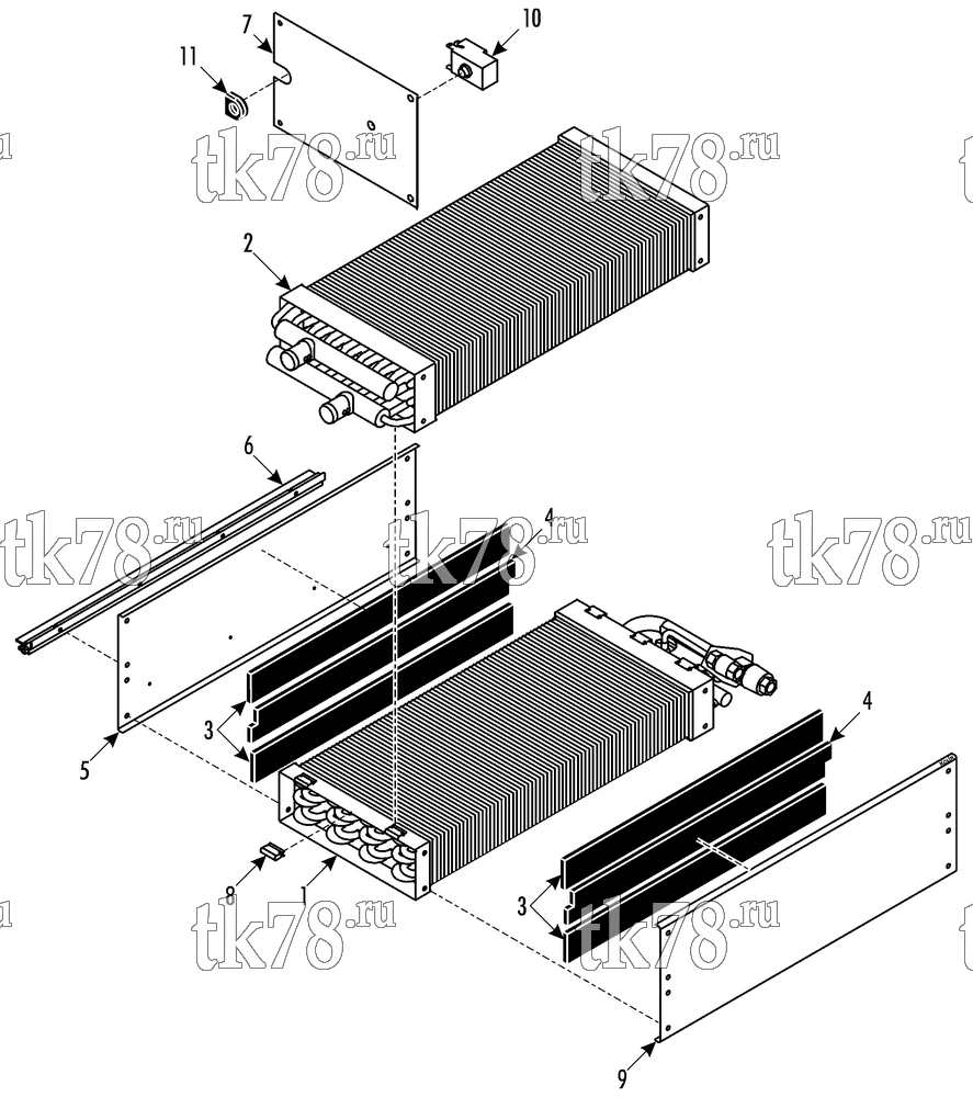 Каталог запчастей для Thermo King MFB L COOL/HEAT MODULE - R407C (006652, 006653)