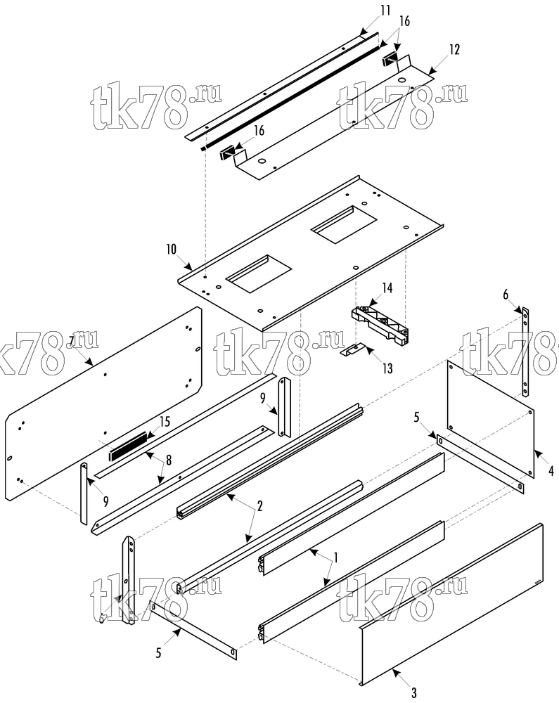 Каталог запчастей для Thermo King  BLOWER MODULE - SERVICE ACCESS (007096)