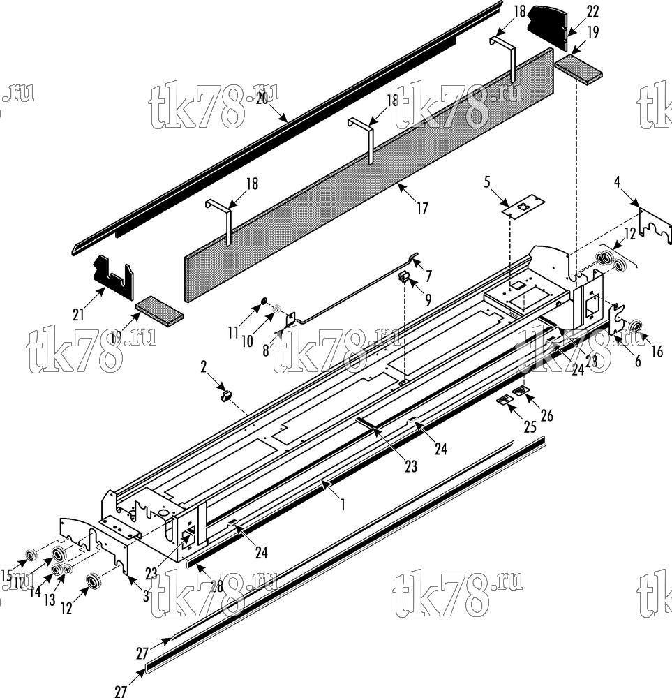Каталог запчастей для Thermo King ATHENIA E800 for HESS EVAPORATOR BASE 2