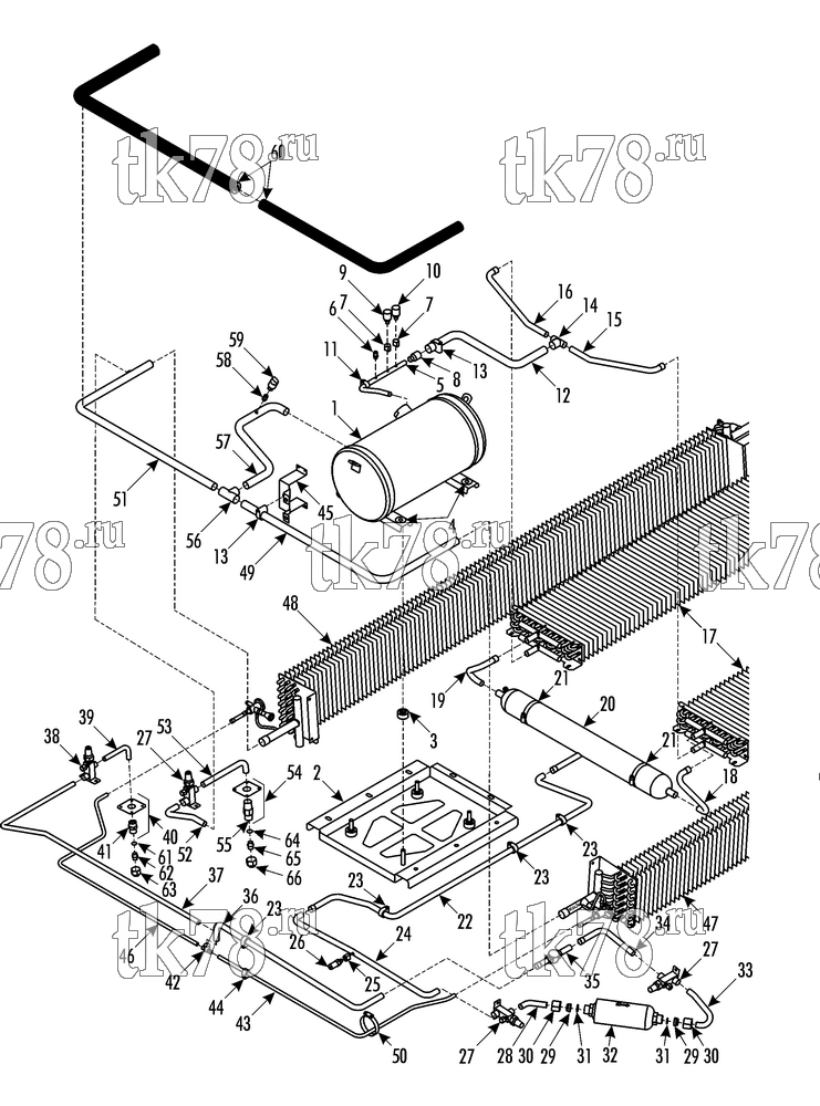 Каталог запчастей для Thermo King ATHENIA E800 for HESS TUBE COOLING