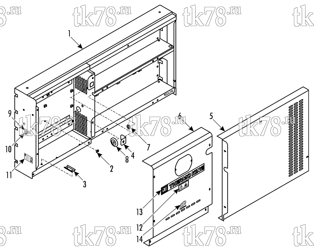 Каталог запчастей для Thermo King AIR-100 BATTERY FRAME
