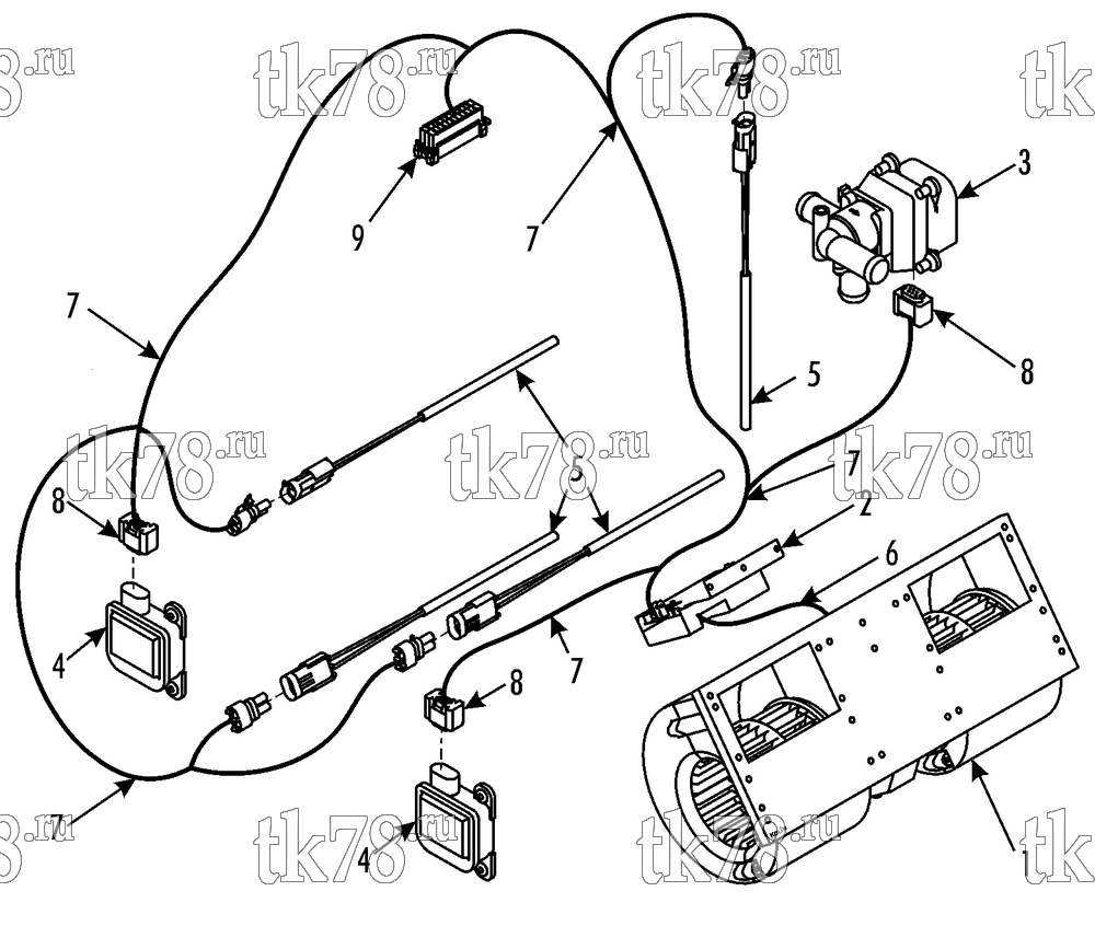 Каталог запчастей для Thermo King Front Box BARAT L16 ELECTRICAL COMPONENTS