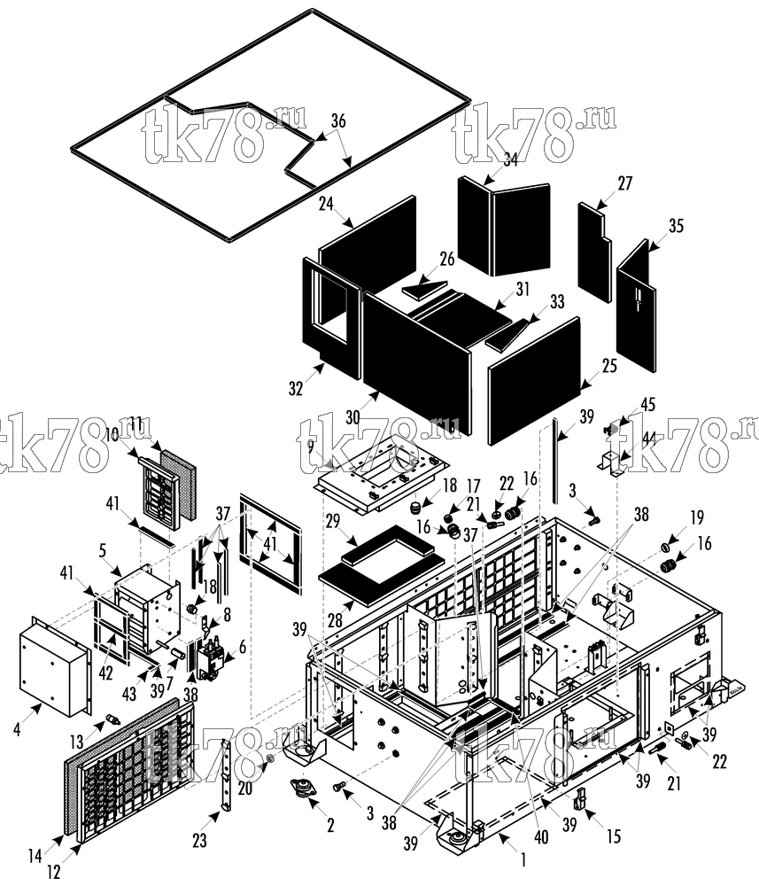Каталог запчастей для Thermo King  FRAME COMPONENTS