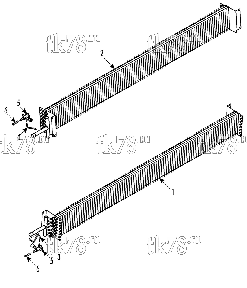 Каталог запчастей для Thermo King ATHENIA S800 Split EVAPORATOR COIL