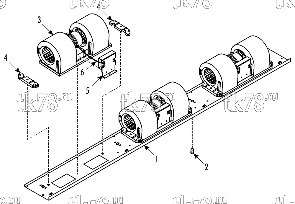 Каталог запчастей для Thermo King ATHENIA S950 W 1004 WABCO CAN MAN CITY BUS BLOWERS (007041)
