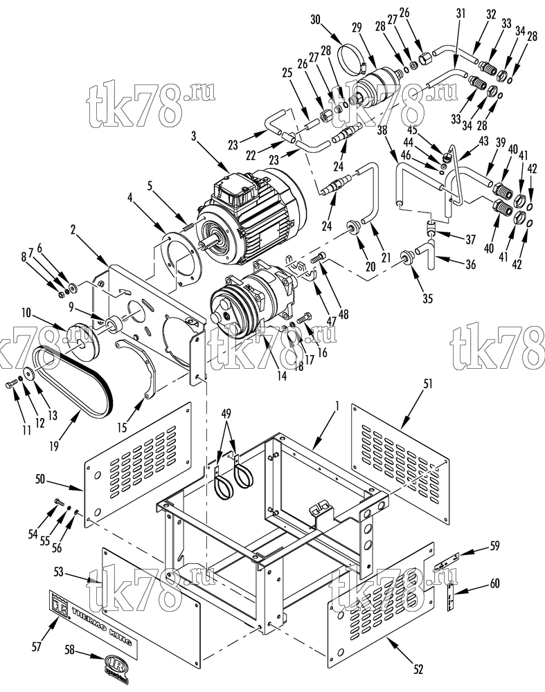 Каталог запчастей для Thermo King KV-300 & KV-300 MAX STANDBY POWER UNIT