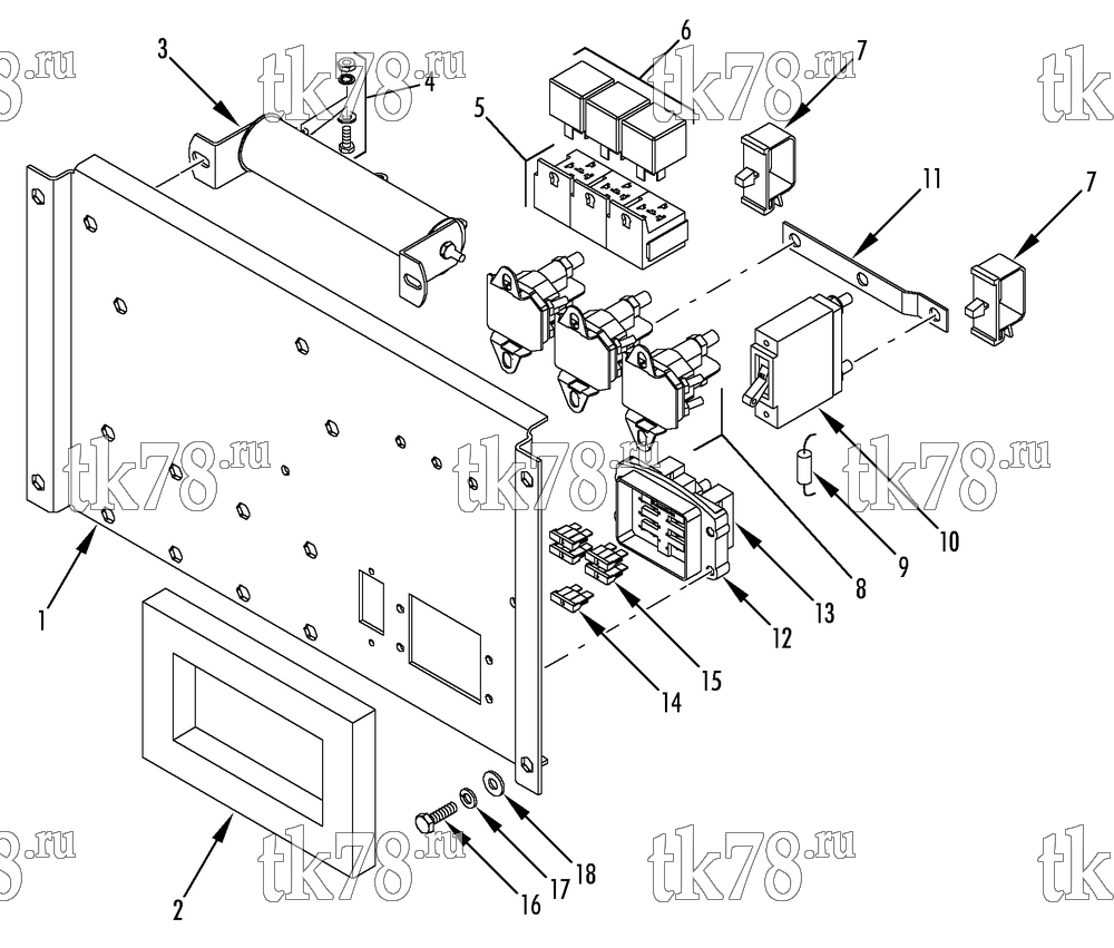 Каталог запчастей для Thermo King D5-M2 ELECTRICAL PANEL ASSEMBLY