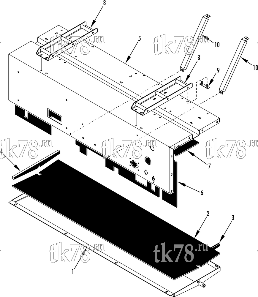 Каталог запчастей для Thermo King D5-M2 EVAPORATOR STRUCTURAL COMPONENTS