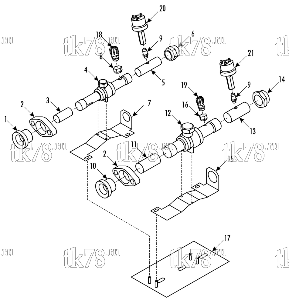 Каталог запчастей для Thermo King ATHENIA S950 W 1004 WABCO CAN MAN CITY BUS SERVICE VALVE ASSEMBLY