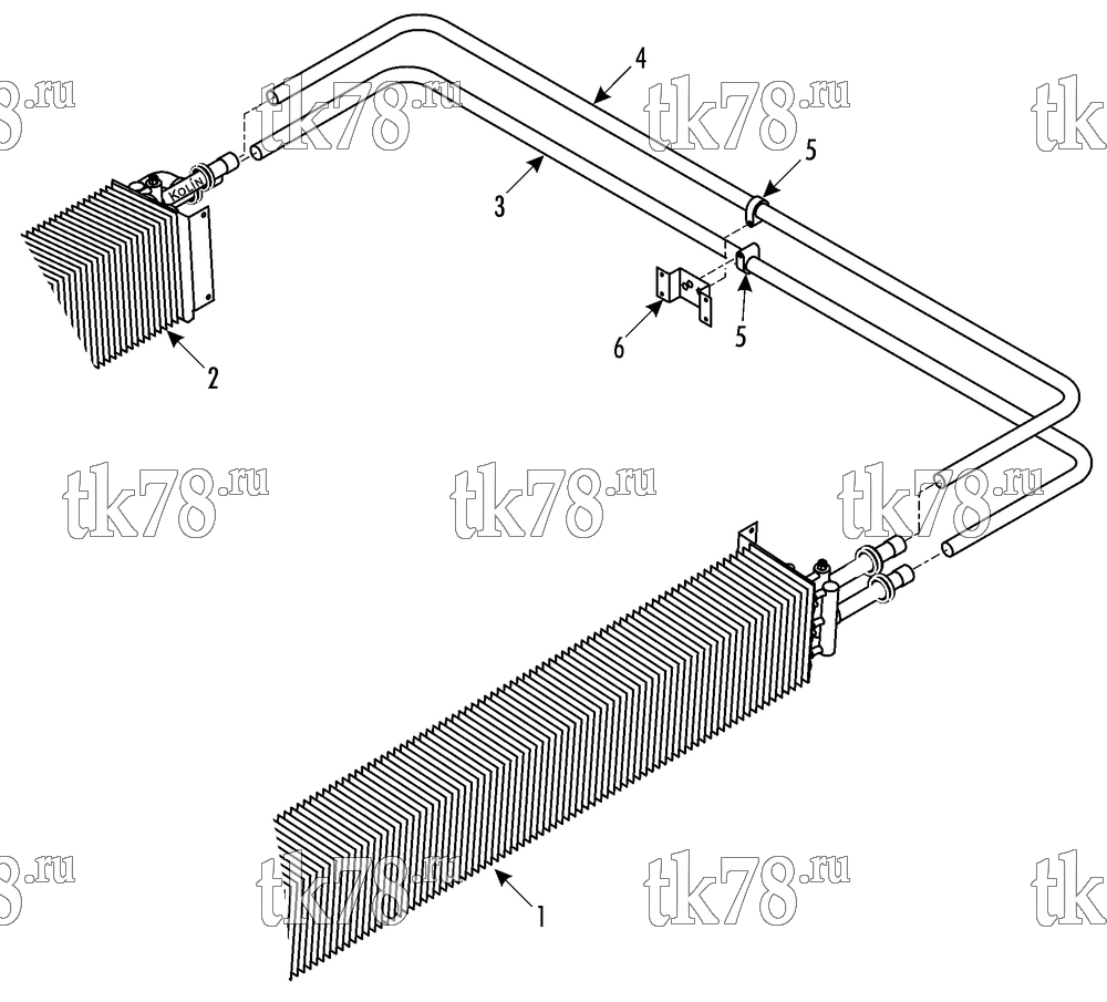 Каталог запчастей для Thermo King ATHENIA S950 N 1004 WABCO CAN MAN CITY BUS TUBE HEATING