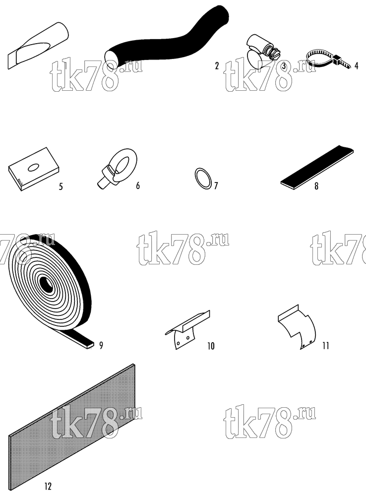 Каталог запчастей для Thermo King  INSTALLATION COMPONENTS