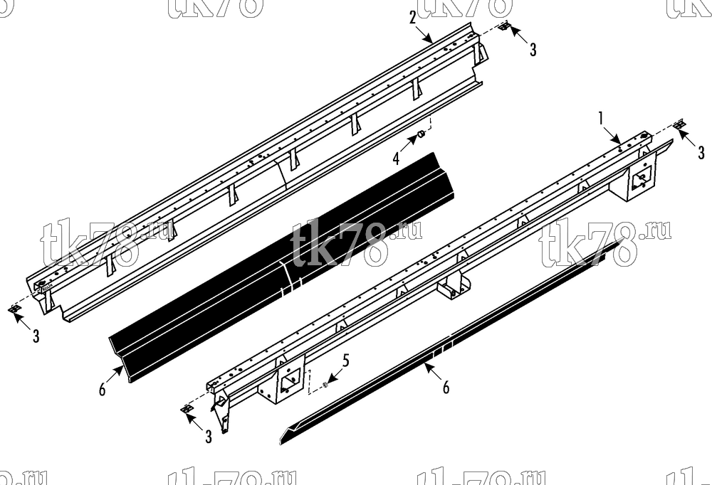 Каталог запчастей для Thermo King  AIR INTAKE - NARROW w/o FA DAMPER (007373)