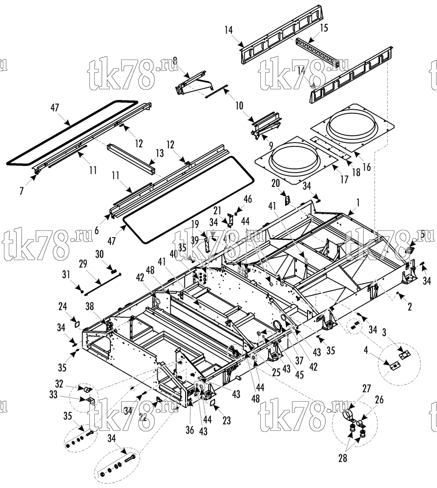 Каталог запчастей для Thermo King  FRAME & COMPONENTS