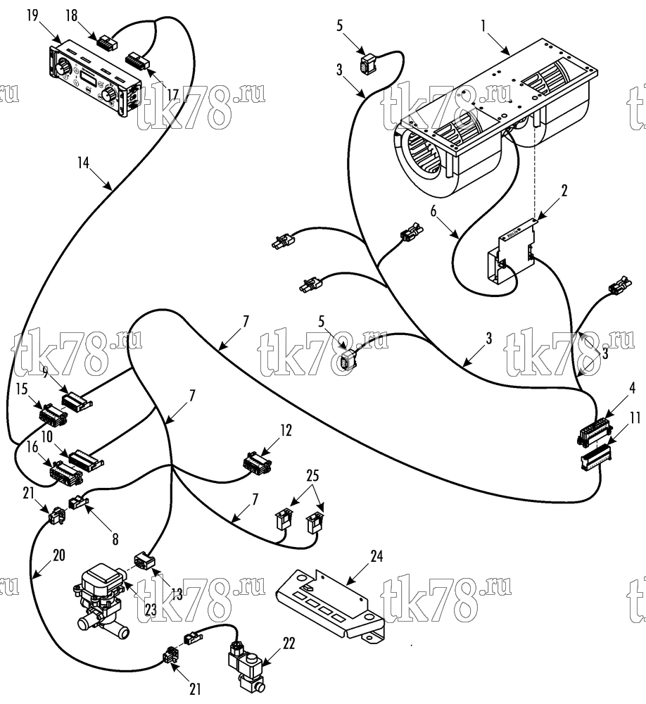 Каталог запчастей для Thermo King  ELECTRICAL COMPONENTS (FRONT BOX)