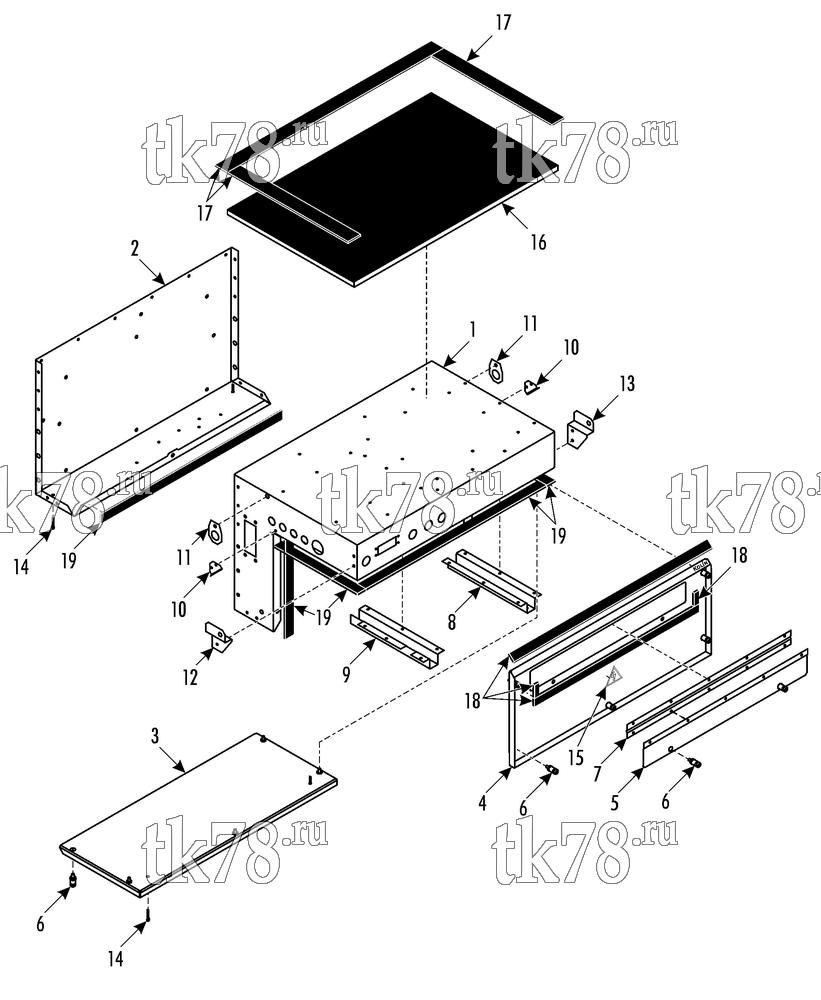 Каталог запчастей для Thermo King LRV-10T TTC ELECTRO BOX PANELS