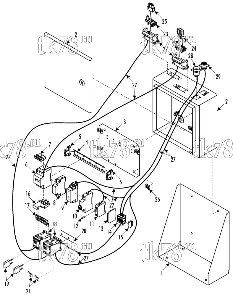Каталог запчастей для Thermo King LRV-10T TTC CONTROL BOX (FRONT BOX)
