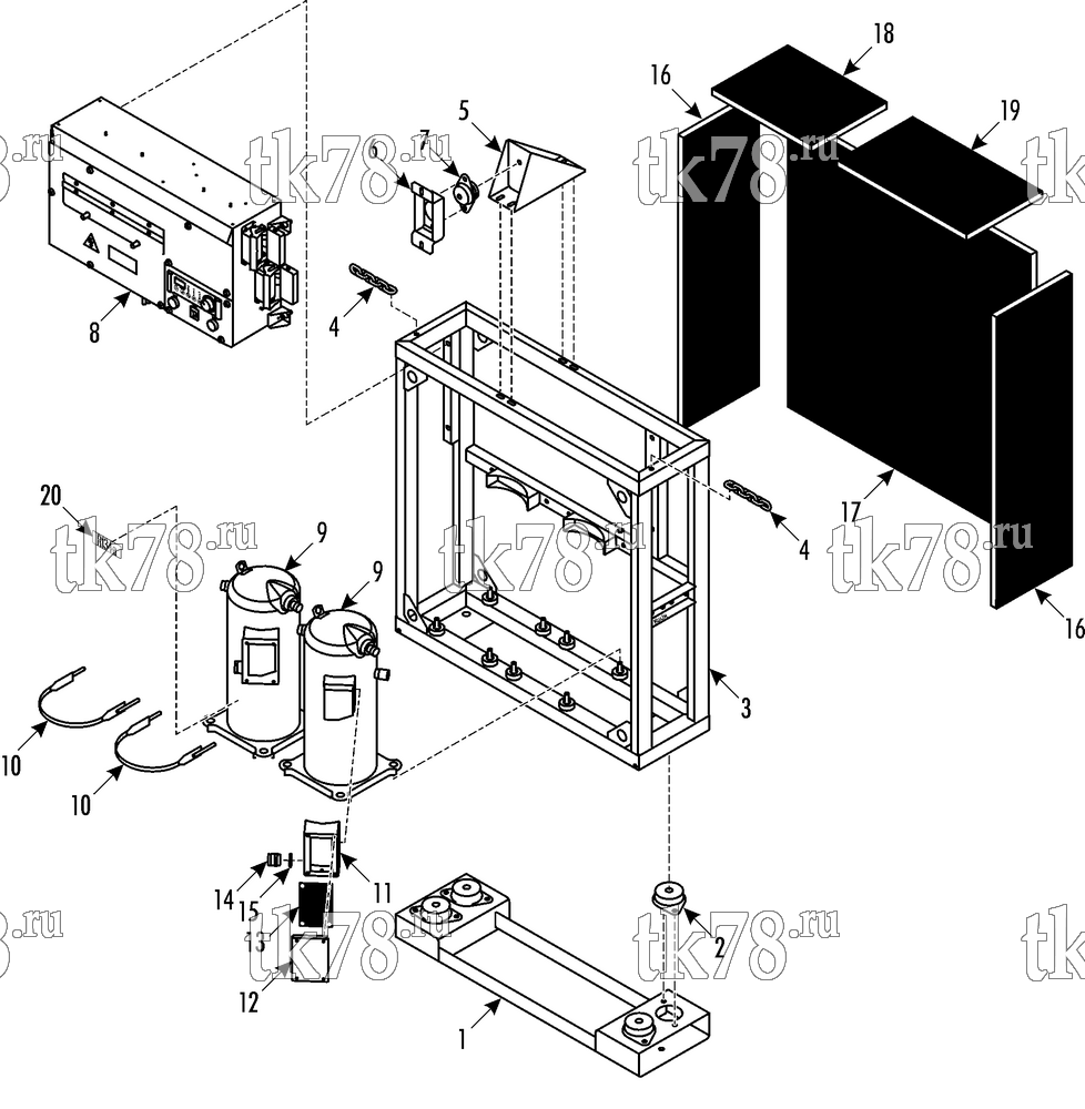 Каталог запчастей для Thermo King IRV-HVAC System (ISAP A & B) POWER PACK