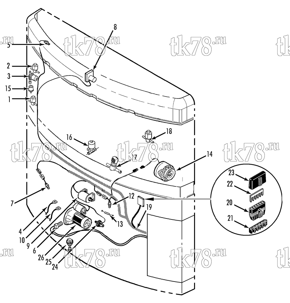 Каталог запчастей для Thermo King  ELECTRICAL COMPONENTS (SPECTRUM SL 30)