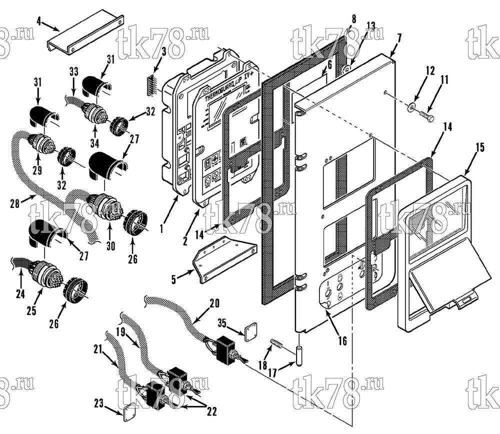 Каталог запчастей для Thermo King  CONTROL BOX COVER (SPECTRUM SL 30)