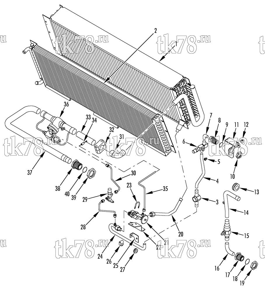 Каталог запчастей для Thermo King AT15-M4 REFRIGERATION - EVAPORATOR (TE11 M3 & M4)