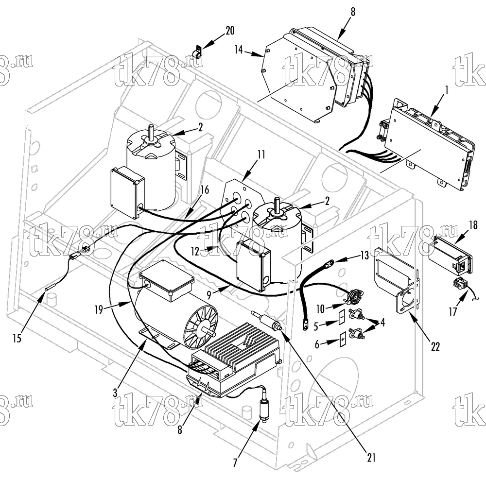Каталог запчастей для Thermo King  ELECTRICAL COMPONENTS