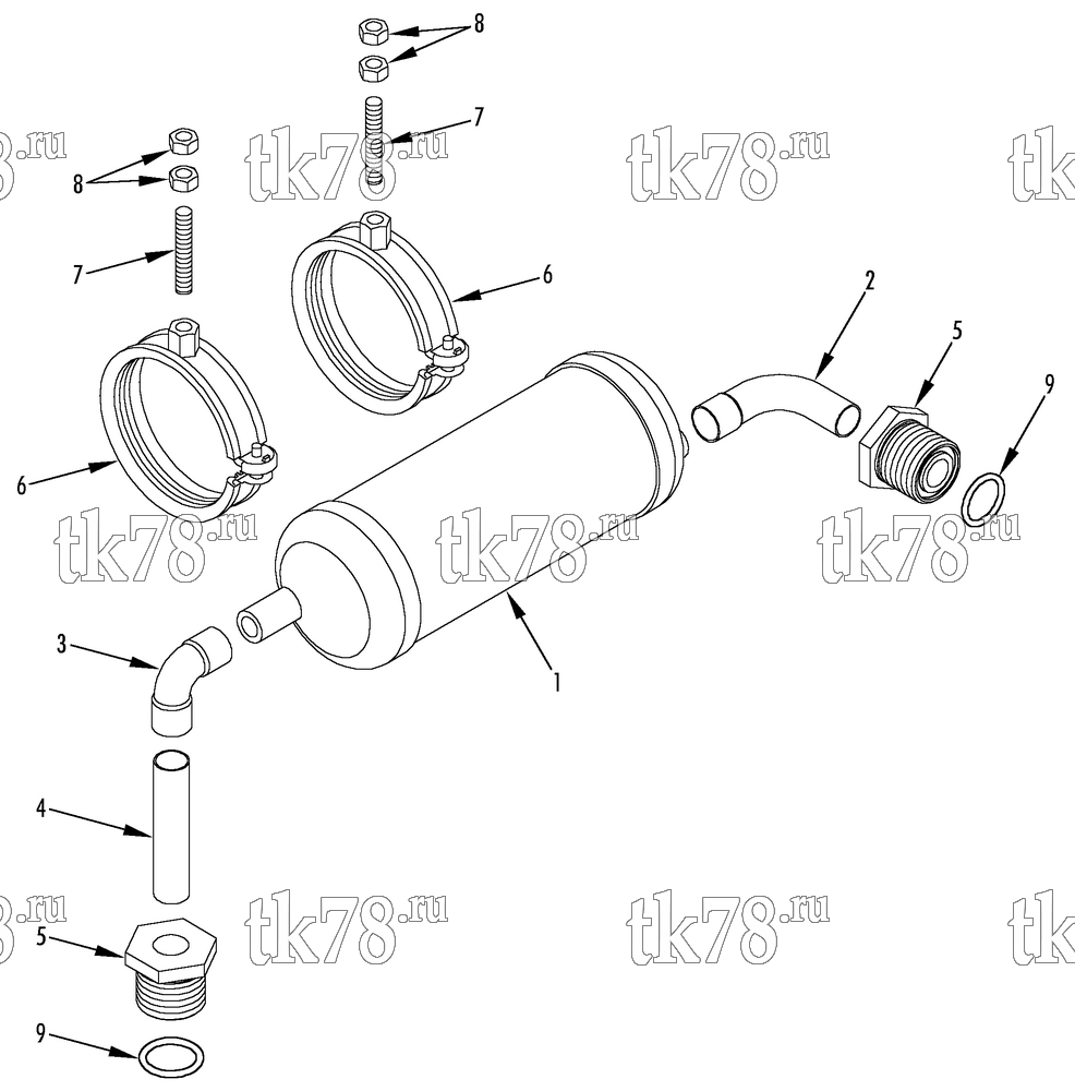 Каталог запчастей для Thermo King  COMPRESSOR MUFFLER GROUP