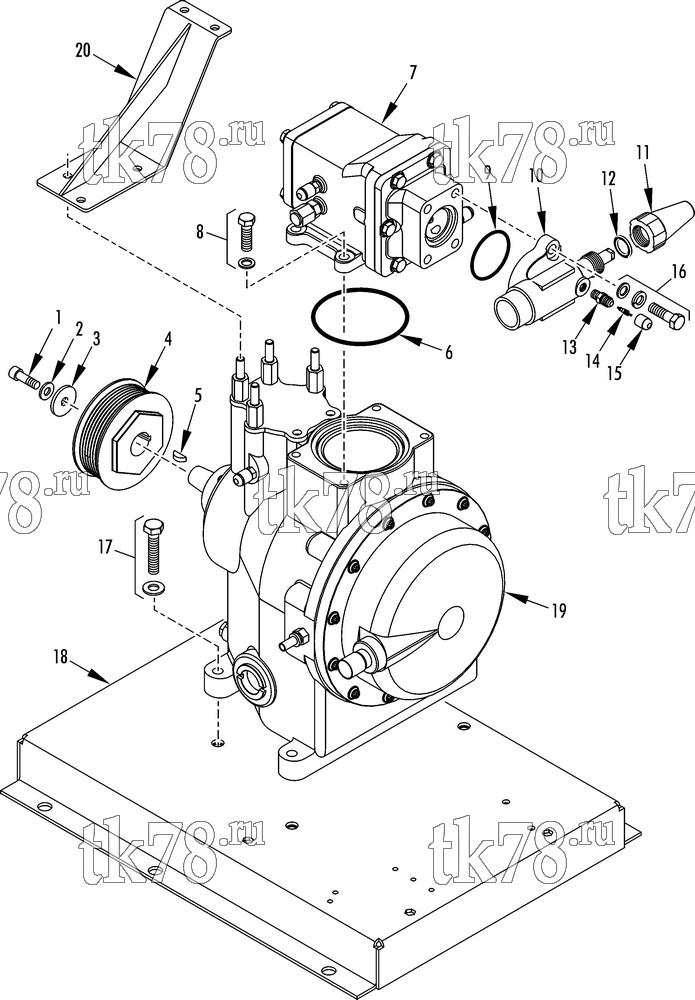 Каталог запчастей для Thermo King  COMPRESSOR GROUP