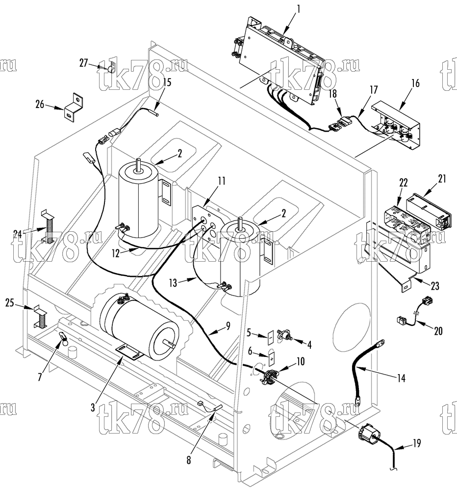 Каталог запчастей для Thermo King T1-M181 ELECTRICAL COMPONENTS